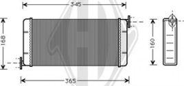 Diederichs DCM1128 - Heat Exchanger, interior heating car-mod.net