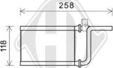 Diederichs DCM1330 - Heat Exchanger, interior heating car-mod.net