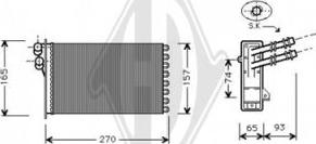 Diederichs DCM1246 - Heat Exchanger, interior heating car-mod.net