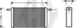 Diederichs DCM1241 - Heat Exchanger, interior heating car-mod.net