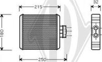Diederichs DCM1248 - Heat Exchanger, interior heating car-mod.net