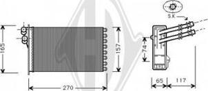 Diederichs DCM1247 - Heat Exchanger, interior heating car-mod.net