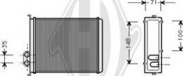 Diederichs DCM1260 - Heat Exchanger, interior heating car-mod.net