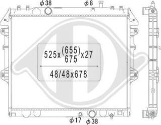Diederichs DCM3296 - Radiator, engine cooling car-mod.net