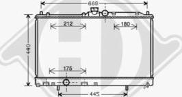 Diederichs DCM2521 - Radiator, engine cooling car-mod.net