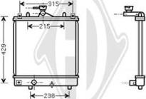 Diederichs DCM2648 - Radiator, engine cooling car-mod.net