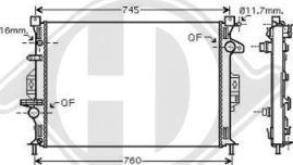 Diederichs DCM2096 - Radiator, engine cooling car-mod.net