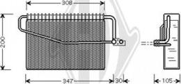 Diederichs DCV1075 - Evaporator, air conditioning car-mod.net