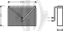 Diederichs DCV1139 - Evaporator, air conditioning car-mod.net
