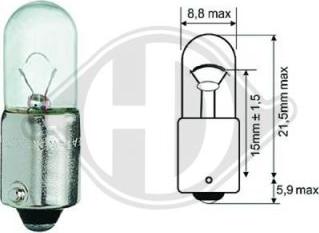 Diederichs LID10073 - Bulb, interior light car-mod.net