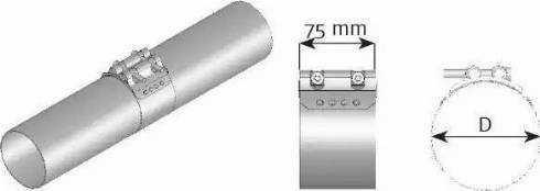 Dinex 99350T - Pipe Connector, exhaust system car-mod.net