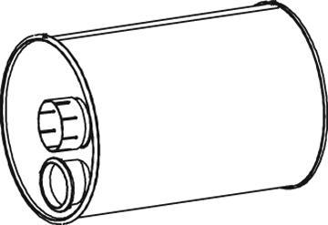Dinex 47320 - Middle / End Silencer car-mod.net