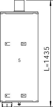 Dinex 50499 - Middle / End Silencer car-mod.net