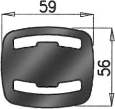 Dinex 50809 - Holding Bracket, silencer car-mod.net