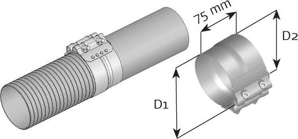 Dinex 99350 - Pipe Connector, exhaust system car-mod.net