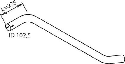 Dinex 21608 - Exhaust Pipe car-mod.net