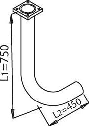 Dinex 21106 - Exhaust Pipe car-mod.net