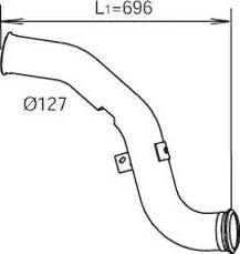 Dinex 21287 - Exhaust Pipe car-mod.net