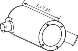 Dinex 28385 - Middle / End Silencer car-mod.net