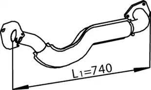 Dinex 74103 - Exhaust Pipe car-mod.net