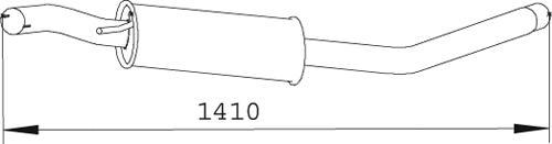 Dinex 74328 - Middle Silencer car-mod.net