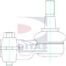 Ditas A1-1064 - Tie Rod End car-mod.net