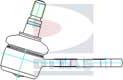 Ditas A1-890 - Ball Joint car-mod.net