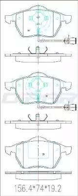 Ditas DFB3114 - Brake Pad Set, disc brake car-mod.net