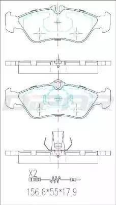 Ditas DFB2941 - Brake Pad Set, disc brake car-mod.net