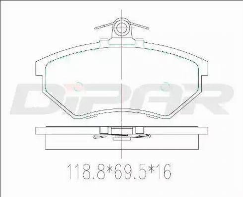 Ditas DFB2596 - Brake Pad Set, disc brake car-mod.net