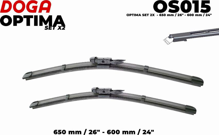 DOGA OS015 - Wiper Blade car-mod.net