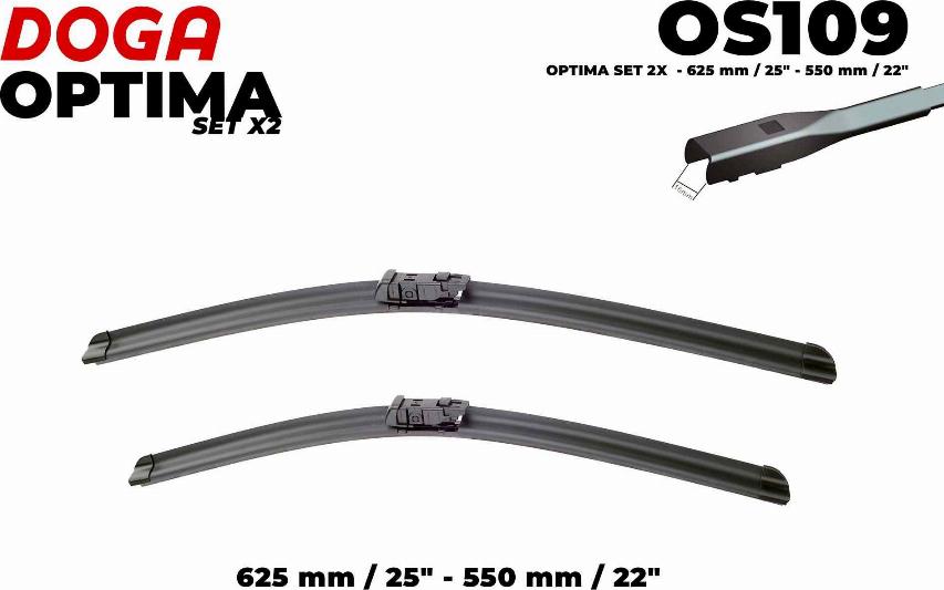DOGA OS109 - Wiper Blade car-mod.net