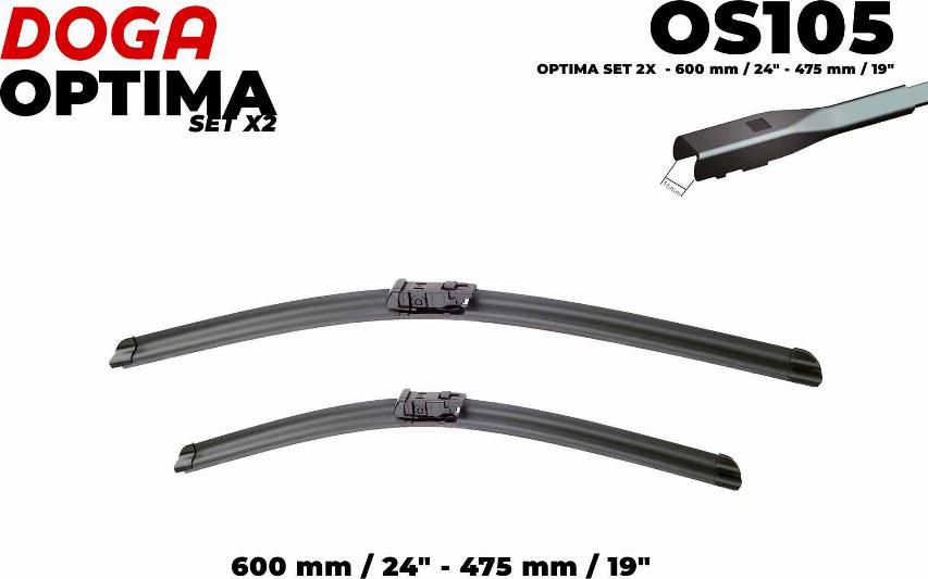 DOGA OS105 - Wiper Blade car-mod.net