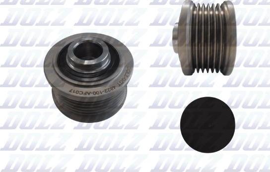 DOLZ AFC017 - Pulley, alternator, freewheel clutch car-mod.net