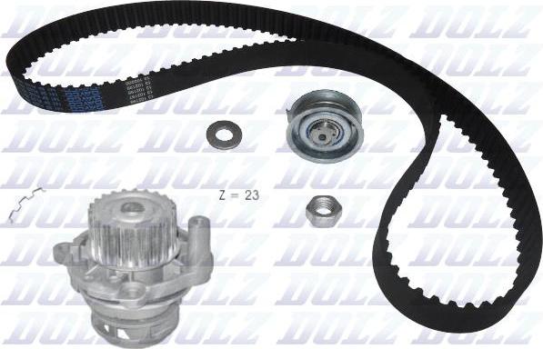DOLZ KD063 - Water Pump & Timing Belt Set car-mod.net