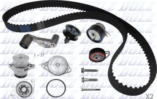 DOLZ KD051 - Water Pump & Timing Belt Set car-mod.net