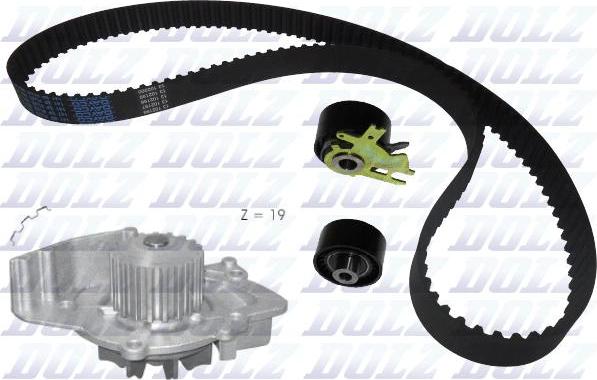 DOLZ KD038 - Water Pump & Timing Belt Set car-mod.net