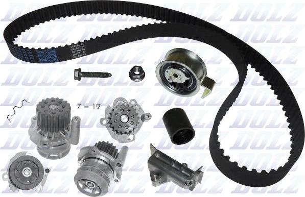 DOLZ KD037 - Water Pump & Timing Belt Set car-mod.net