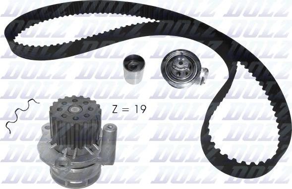 DOLZ KD105 - Water Pump & Timing Belt Set car-mod.net