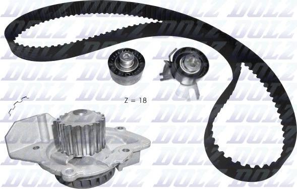 DOLZ KD106 - Water Pump & Timing Belt Set car-mod.net