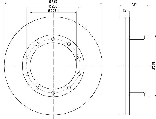 DON CVD608 - Brake Disc car-mod.net