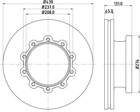 DON CVD553 - Brake Disc car-mod.net