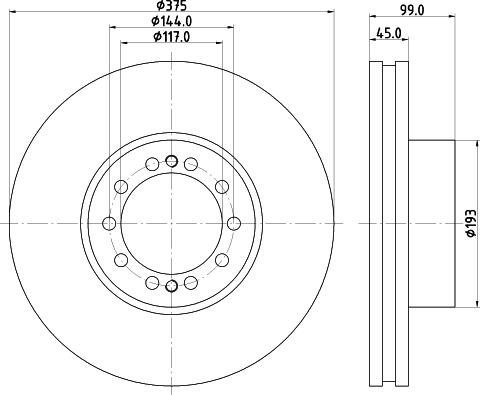 DON CVD588 - Brake Disc car-mod.net