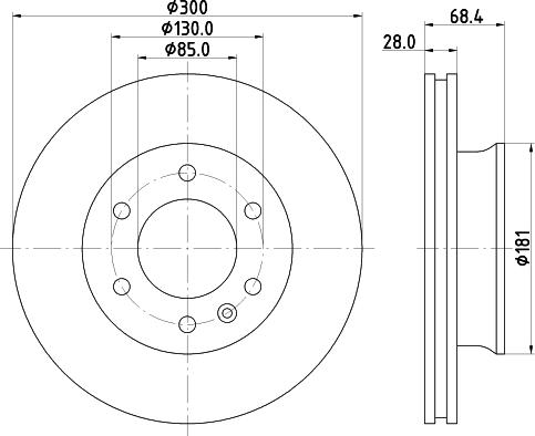 DON PCD18322 - Brake Disc car-mod.net