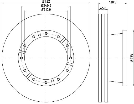 DON CVD622 - Brake Disc car-mod.net