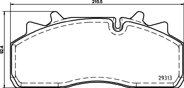 DON CVP090K - Brake Pad Set, disc brake car-mod.net