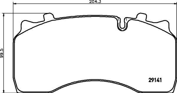 Breck 29142 00 901 00 - Brake Pad Set, disc brake car-mod.net