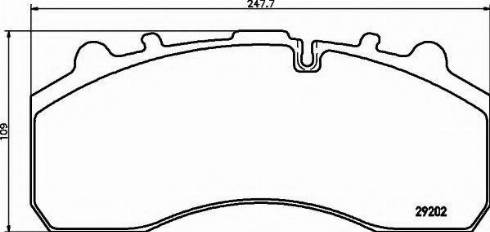 DON CVP020KHD - Brake Pad Set, disc brake car-mod.net