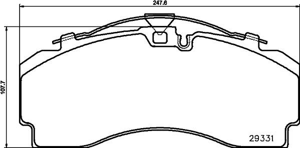 DON CVP136K - Brake Pad Set, disc brake car-mod.net