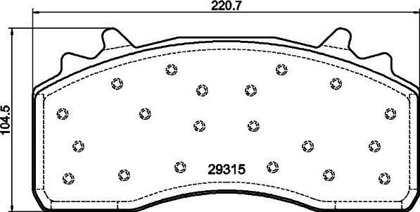 DON CVP131K - Brake Pad Set, disc brake car-mod.net